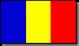 Rumæniens flag med link til satellit foto af landet